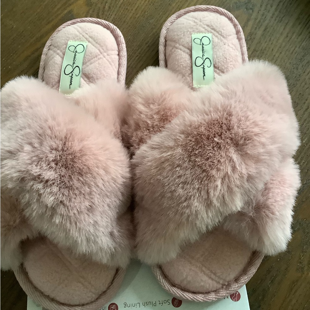 Jessica Simpson Blush Plush Slippers